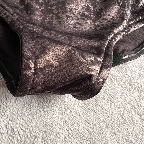 Tenth House Dance Metallic Foiled Ruffle Leotard Performance Stage Costume Black - Picture 10 of 13